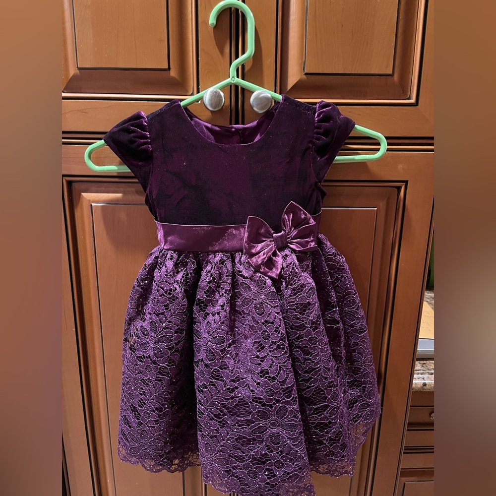 Jona Michelle Deep Purple Girls Dress Size 2